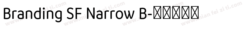 Branding SF Narrow B字体转换